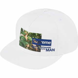 Supreme JUNYA WATANABE CDG MAN Nature 5-Panel Hat White