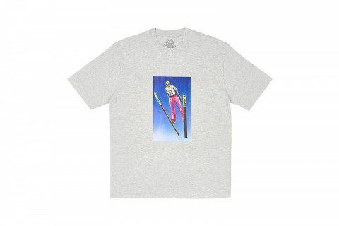 Palace Lift Off T-Shirt Grey Marl Palace Lift Off T-Shirt Grey Marl
