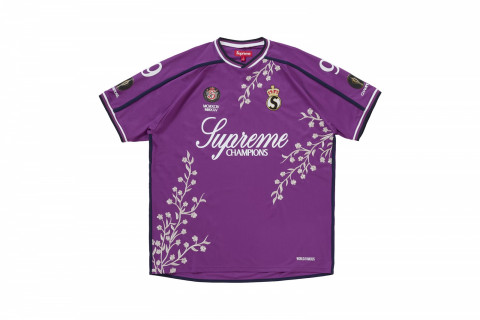 Supreme Floral Soccer Jersey Purple Supreme Floral Soccer Jersey Purple