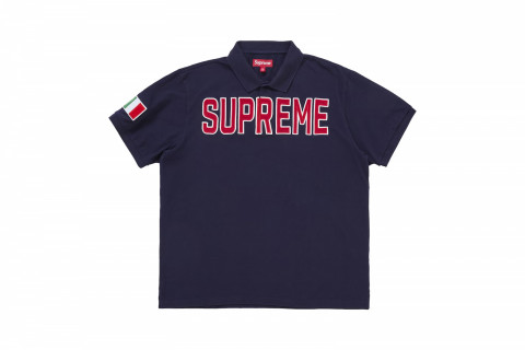 Supreme Twill Appliqué Polo Navy Supreme Twill Appliqué Polo Navy
