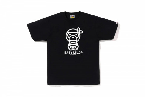 Bape Pilot Baby Milo Tee Black  Bape Pilot Baby Milo Tee Black