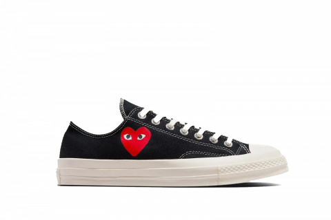 Converse Chuck Taylor All Star 70 Ox Comme des Garcons PLAY Single Heart Black