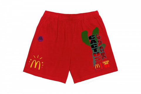 Travis Scott x McDonald's All American '92 Shorts Red