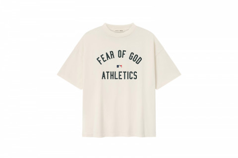 Fear of God x MLB Athletics  Cream 90's Fit T-Shirt