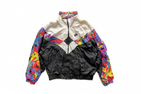 Nike 1992 Barcelona Summer Olympics Abstract Rainbow Color Block Windbreaker