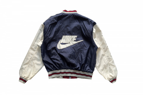 NIKE VINTAGE DOUBLE SIDED DOUBLE LOGO NYLON LIGHT JACKET