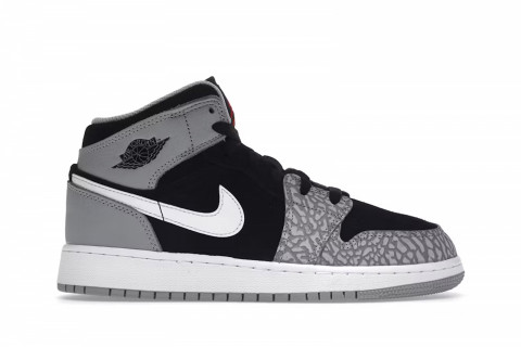 Jordan 1 Mid SE Elephant Print (GS)