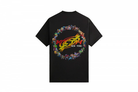 Kith Marvel x Capcom World Vintage Pocket Tee Black