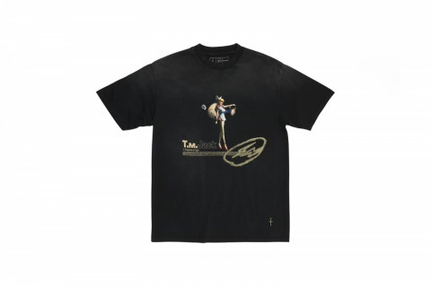 Travis Scott Cactus Jack x Fragment x Takashi Murakami Tokyo Jack Tee Black