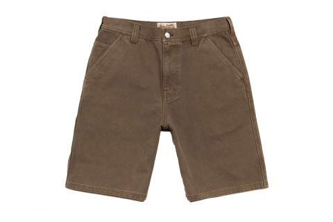 Stussy Washed Canvas Work Short Brown