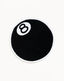 Stussy 8-Ball Rug Black/White