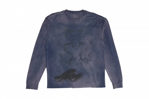 Travis Scott Cactus Jack x Fragment x Nike Houston To Ise Mie Longsleeve Washed Blue