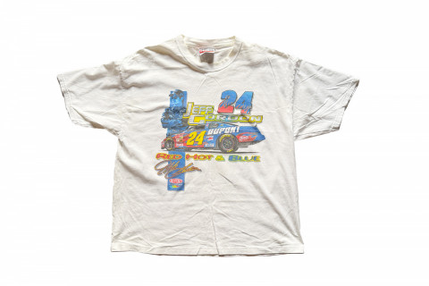 Vintage Jeff Gordon NASCAR Chase Authentics 2003 t-shirt Red Hot & Blue Heat Wavemula Chase Authentics Tee