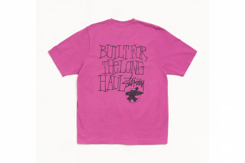 Stussy Long Haul Pigment Dyed Tee Berry
