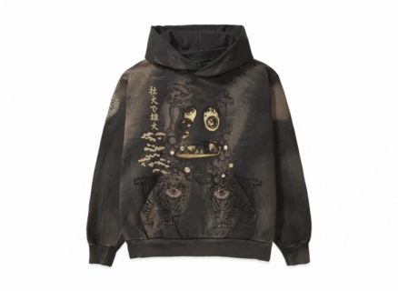 Travis Scott Cactus Jack x Takashi Murakami Hollow Hoodie Brown